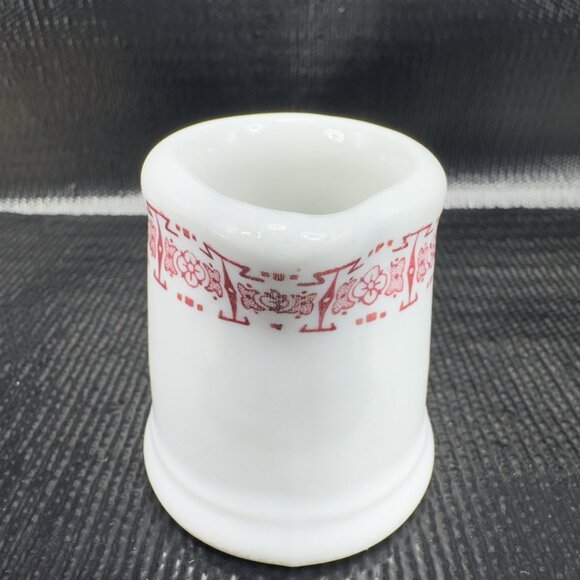 Vintage Small Restaurant Hotel Ware Heavy Duty Heavy Creamer Mini Pitcher Jug - Picture 9 of 10